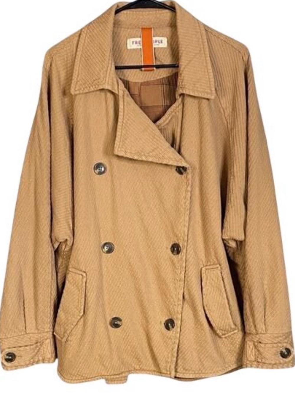 Free People Remi Jacket - Camel - oversized large